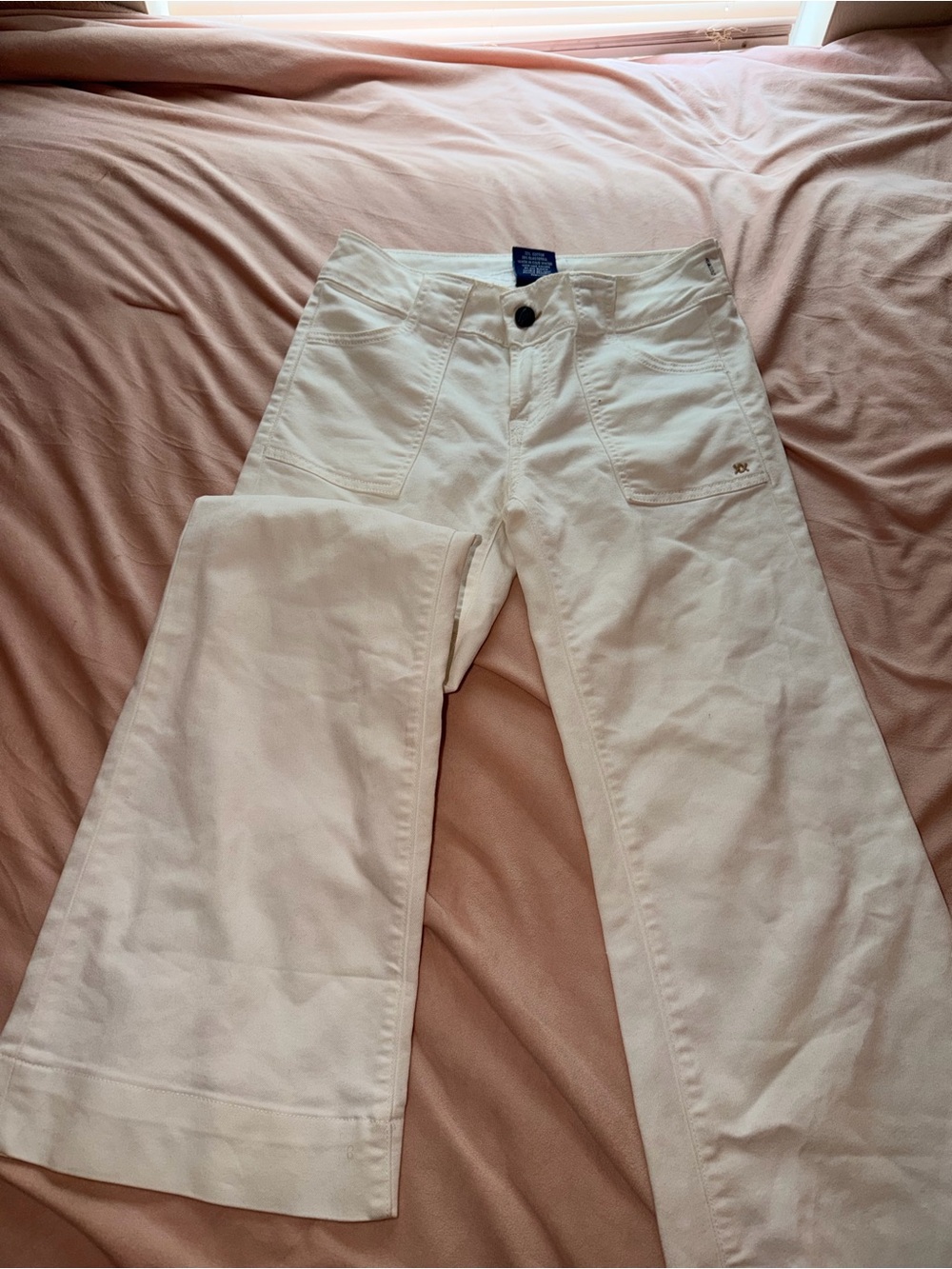White Women’s Jeans - Classic Wide-Leg Fit